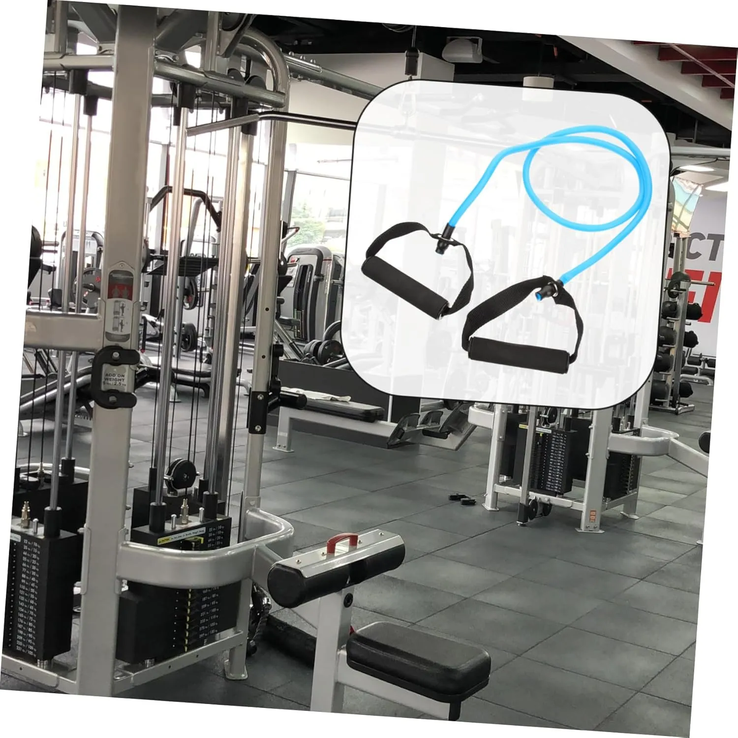 1 Set Fitness Resistance Band Excersing Equipment Workout Bands with Handles Heavy Duty Fitness Rope