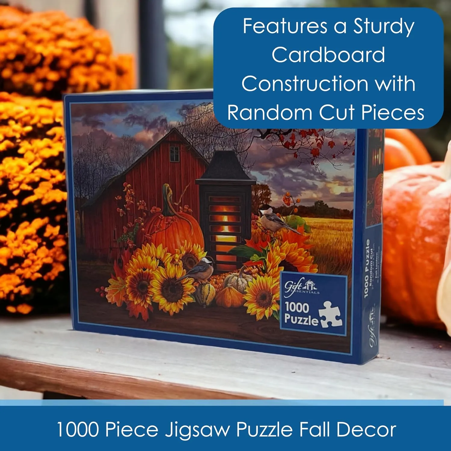 1000 Piece Puzzle, Fall Lantern - Autumn Colors, Jigsaw Puzzle for Adults and Kids