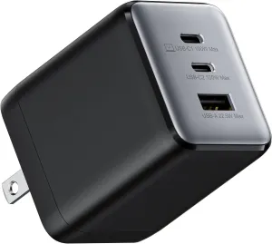 100W USB C Charger Block, 3-Port Compact Foldable USB Wall Charger for MacBook Pro/Air, Dell XPS, iPad Pro, iPhone Series, Galaxy S25/S24, and More