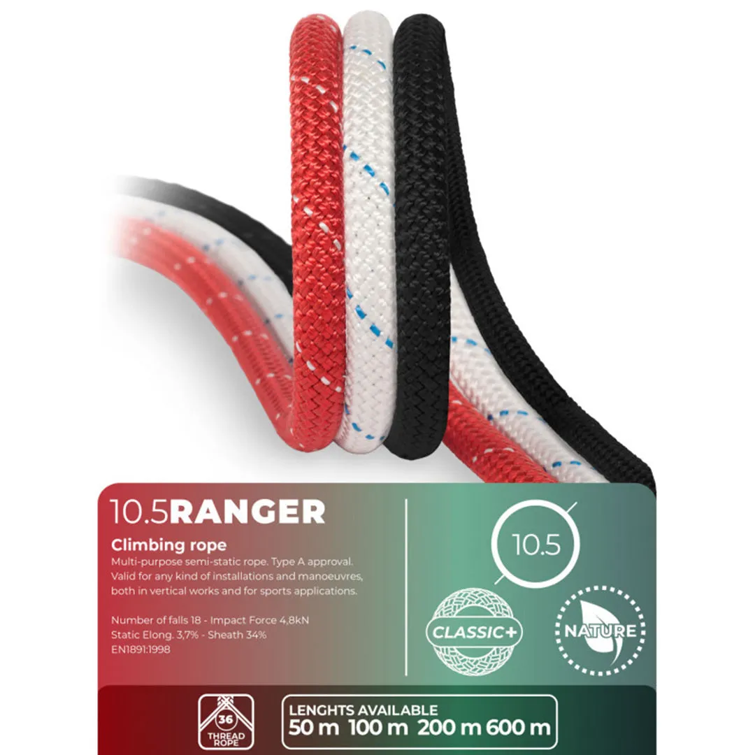10.5 mm Ranger Static Rope Full Spool