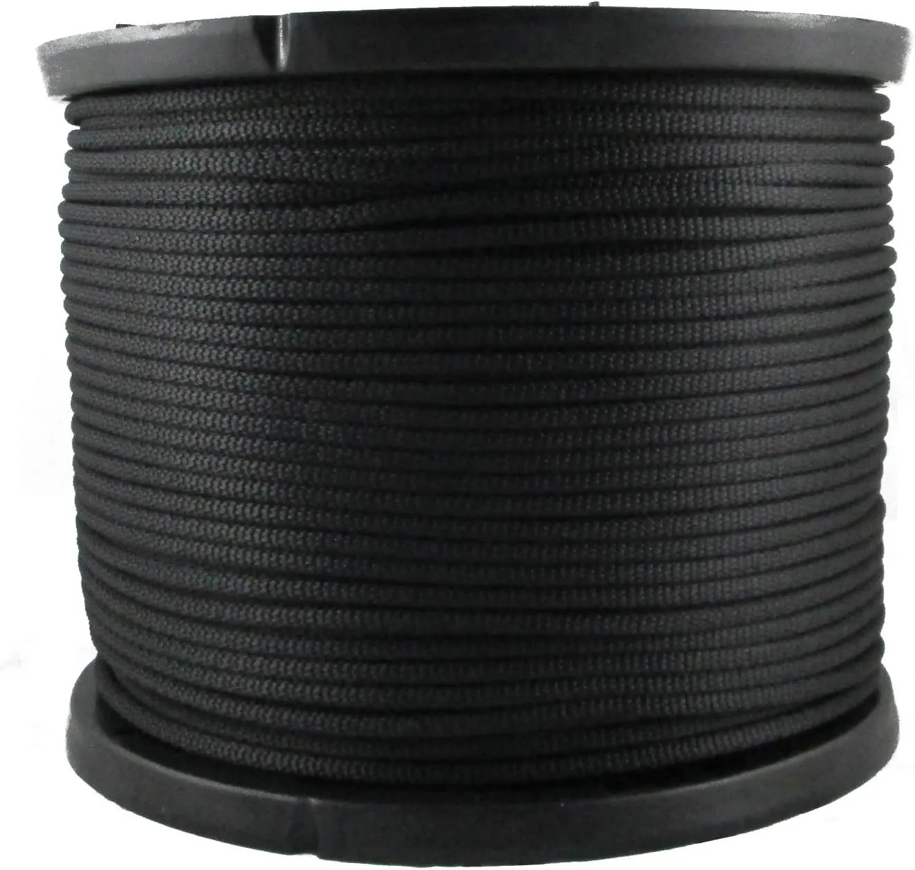 1/4 inch Black Dacron Polyester Rope - 500 Foot Spool | Industrial Grade - High UV and Abrasion Resistance - Low Stretch