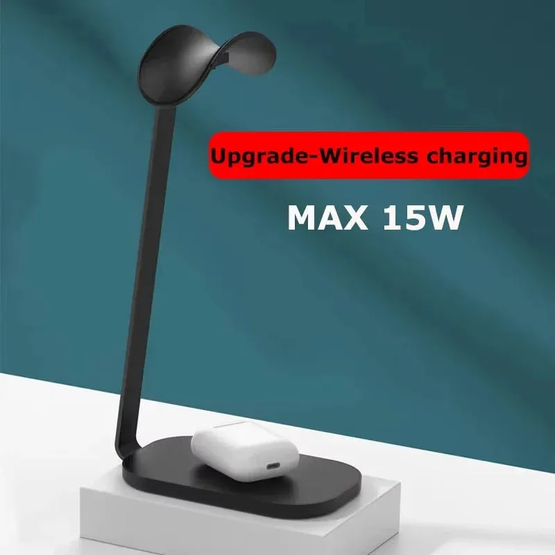 15W Wireless Charger 3-in-1 Stand for AirPods Max/Pro & PS5 Headset