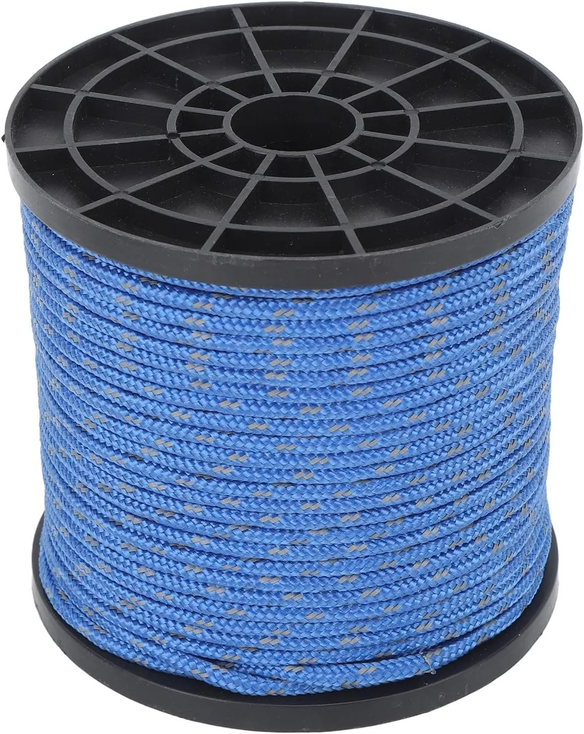 164ft 4mm Reflective Parachute Cord Rope Camping Parachute Cord Reflective Utility Camping Rope Polyester Parachute Cord Rope for Outdoor Activities (Blue)