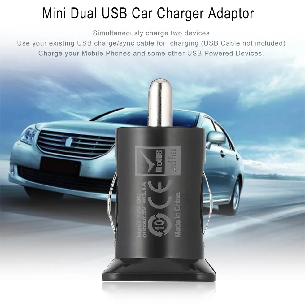 2-Ports Mini Car Charger