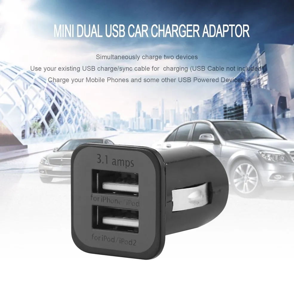 2-Ports Mini Car Charger