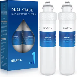 2 Stage Cooler Filter Replacement Kit, Compatible With Brio "UVF2" Models, NSF Certified