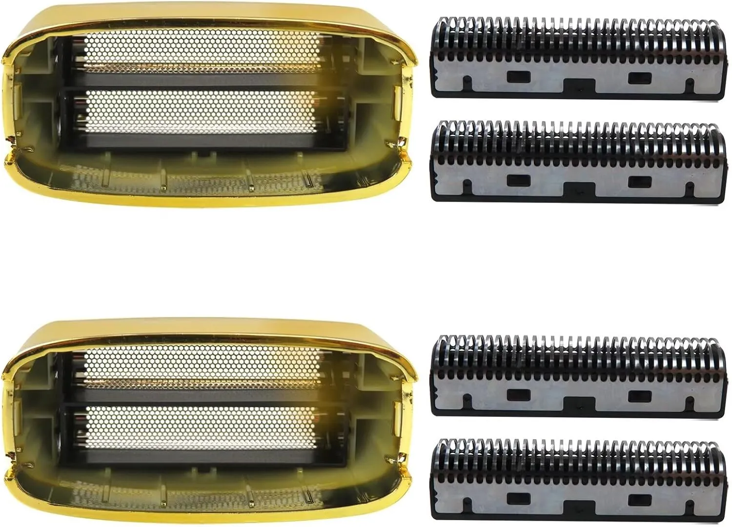 2 x Replacment Gold Foil and Cutter for PRO MetalFX Single Foil and Double Foil Shavers