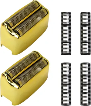 2 x Replacment Gold Foil and Cutter for PRO MetalFX Single Foil and Double Foil Shavers