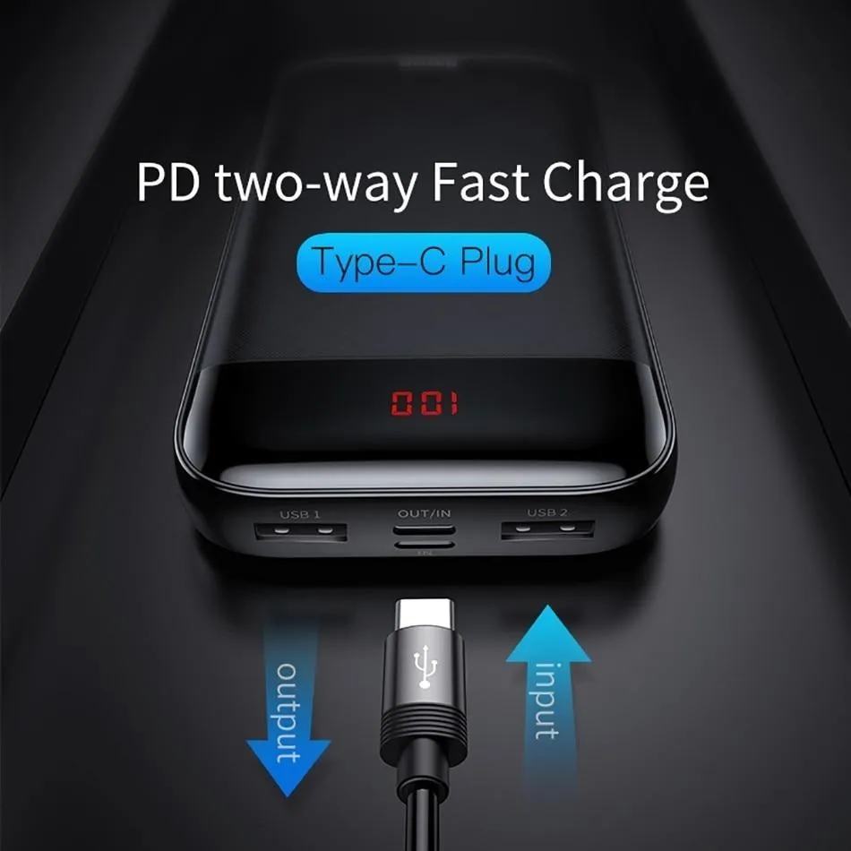20000mAh Power Bank Fast Charge