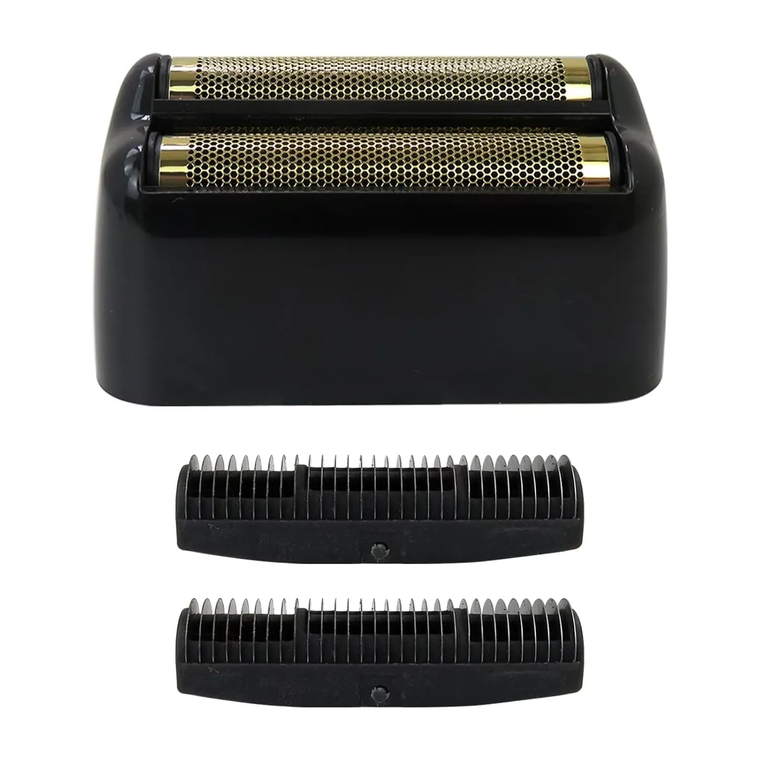 2024 New Replacement Bright Black Foil Double Foil Head for FoilFX02 Silver Shaver FXRF2S