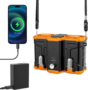 2025 Personal Waist Fan with 10,000mAh, Dual Motors, Portable Belt Clip on Waist Cooling Shirt Fan, Neck Hanging Hands-Free, Perfect for Outdoor Sports, Work & Travel In the Hot Summer