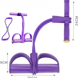 21 Fitness Resistance Bands-4 Tube Pedal Ankle Puller, 2025 Upgrade Pedal Ankle Puller Resistance Bands, Workout Equipment for Abdomen/Waist/Arm/Leg Stretching Slimming Training