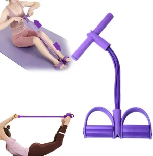 21 Fitness Resistance Bands-6 Tube Pedal Ankle Puller 2025 Upgrade Stretch Bands for Exercise Sit Up Exercise Equipment AB Training Auxiliary Device Workout Equipment for Women Men