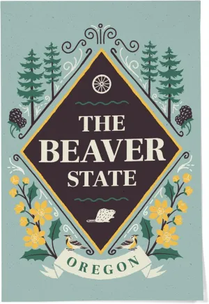 24x36 Inch Giclee Print, Oregon, State Motto Crest, State Series