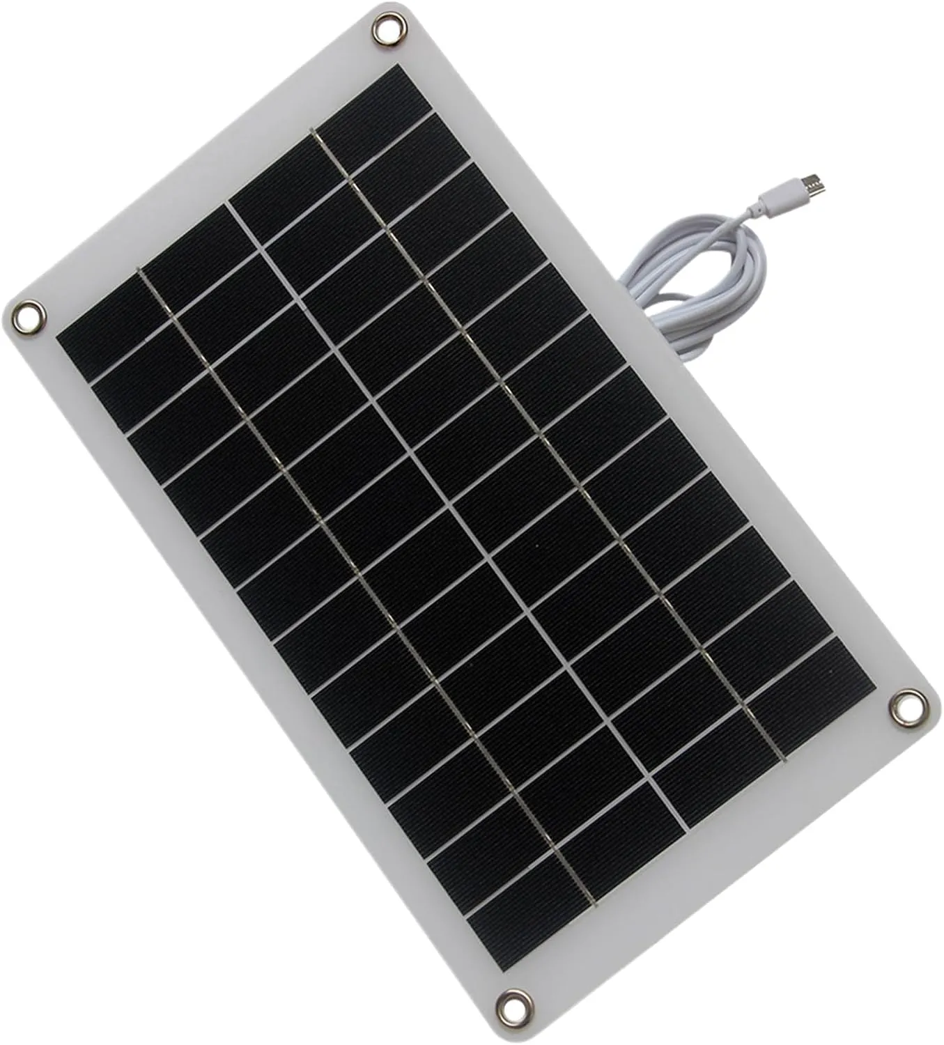 30w Solar Panel, Eco Solar Battery Charger, Renewable Energy Panel, Portable and Lightweight, Easy Installation, 31x19cm, for Camping, Hiking, and Outdoor Adventures