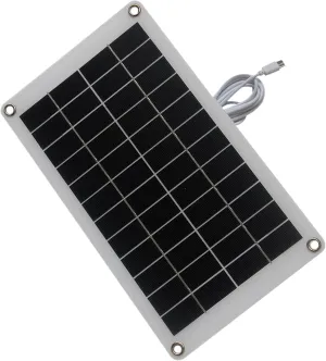 30w Solar Panel, Eco Solar Battery Charger, Renewable Energy Panel, Portable and Lightweight, Easy Installation, 31x19cm, for Camping, Hiking, and Outdoor Adventures