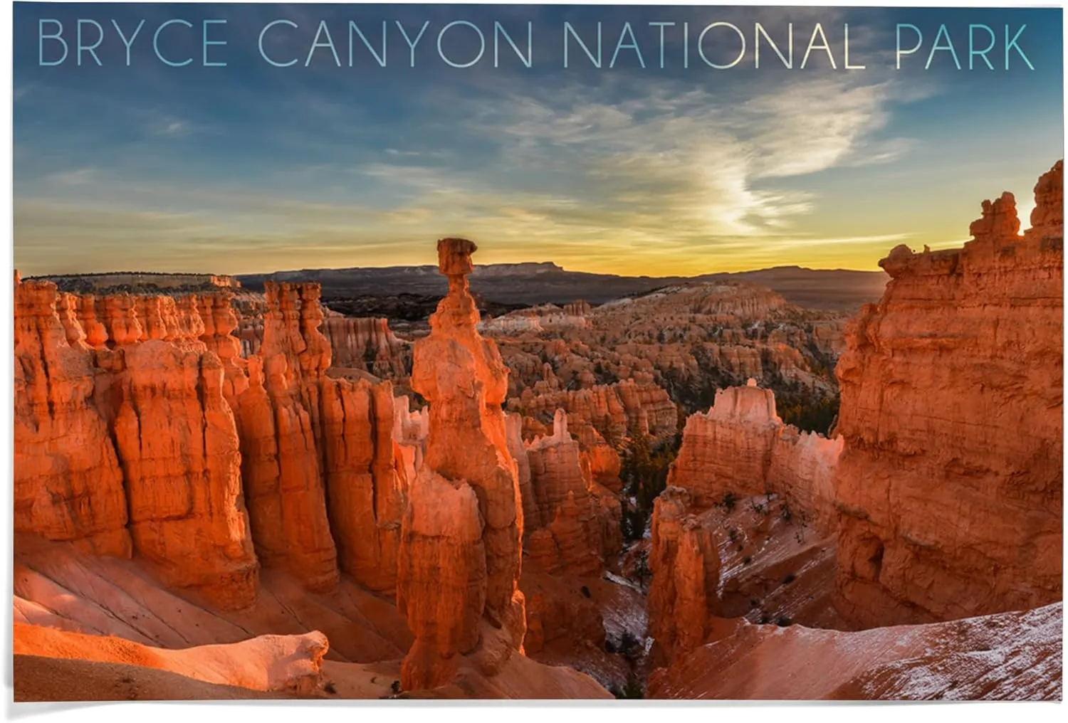 36x54 Inch Giclee Print, Bryce Canyon National Park, Utah, Thors Hammer Sunrise