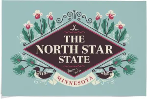 36x54 Inch Giclee Print, Minnesota, State Motto Crest, State Series,