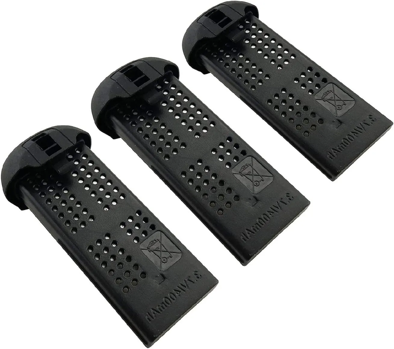 3.7V 400mAh Lithium Batteries(3PCS) for SYMA X22 X22W RC Quadcopter Drone Black Battery
