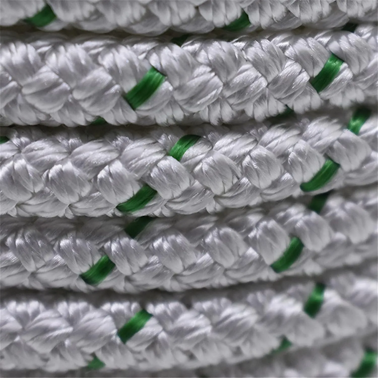 3/8In x 200FT 4800 lbs Breaking Strength,Double Braid Polyester Rope Breaking Strength Strong Pulling Rope,Heavy Duty Rope for Tie, Pull, Swing and Knot