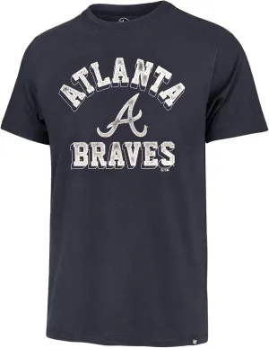 47 Brand MLB Men's Unmatched Franklin Team Color Arched Wordmark Primary Logo Short Sleeve Baseball Fashion T-Shirt
