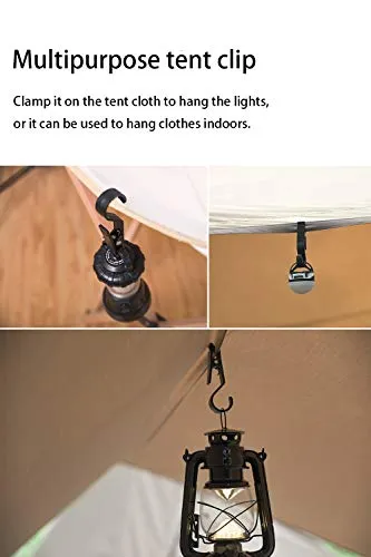 4pcs Light Hook Multifunctional Tent Canopy Clip Outdoor Camping