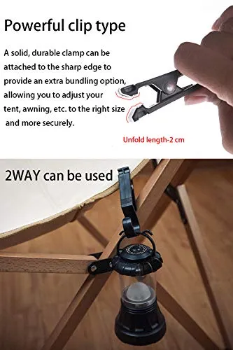 4pcs Light Hook Multifunctional Tent Canopy Clip Outdoor Camping
