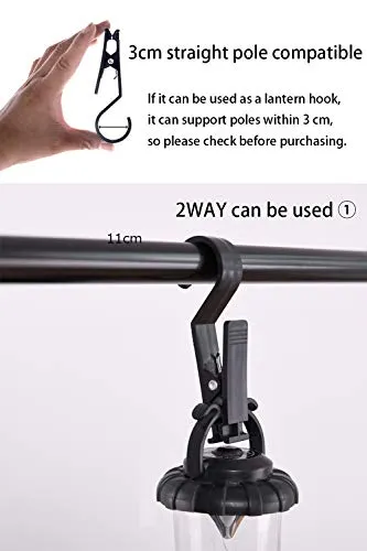 4pcs Light Hook Multifunctional Tent Canopy Clip Outdoor Camping