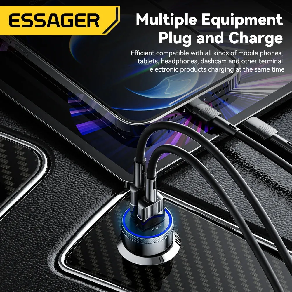 54W USB Car Charger, 5A Fast Charge QC 3.0, SCP AFC, 30W USB Type C Quick Charging