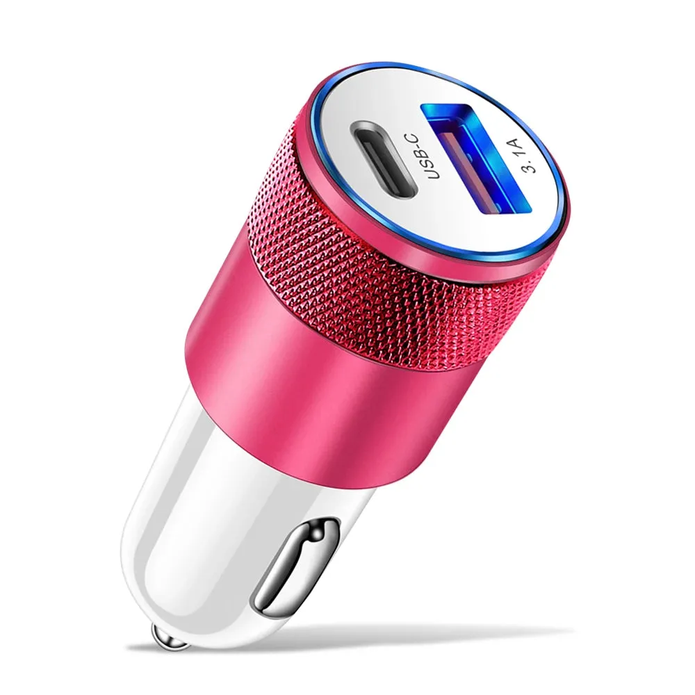 66W PD USB Car Charger Quick Charge 3.0 - USB C Fast Charging Adapter