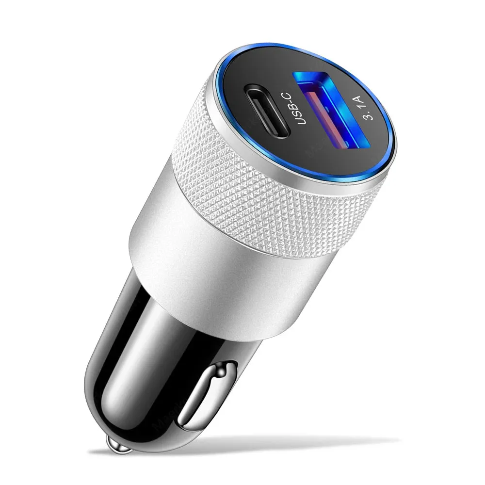 66W PD USB Car Charger Quick Charge 3.0 - USB C Fast Charging Adapter