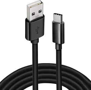 6ft USB Cable Charger Cord Compatible with Amazon Fire HD 10 Kids (13th Gen 2023)/Fire Max 11 (13th Gen 2023), Power Wire Turbo Charge Sync Black