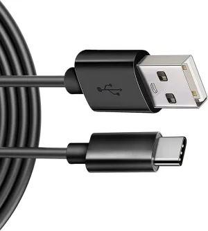 6ft USB Cable Charger Cord Compatible with Amazon Fire HD 7, 8 Kids Plus Pro (12th Gen 2022)/Fire HD 8 (12th Gen 2022), Power Wire Turbo Charge Sync Black