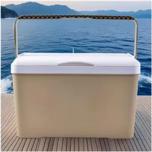 7-43 Quarts Triple-Layered Air Tight Drybox Cooler and Small Hard Shell Lunchbox, Insulated Cooler with Handle for Camping