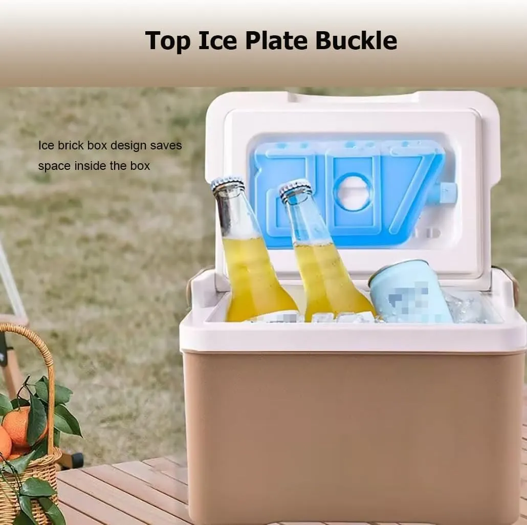 7-43 Quarts Triple-Layered Air Tight Drybox Cooler and Small Hard Shell Lunchbox, Insulated Cooler with Handle for Camping