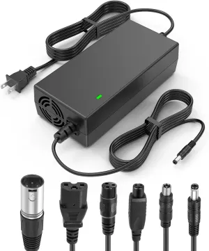 7-in-1 Universal Charger | 48 Volt Battery Charger & 54.6V 2A Output | Fast Charging for 13S Li-ion, Scooter Batteries | Overload/Short-Circuit Protection