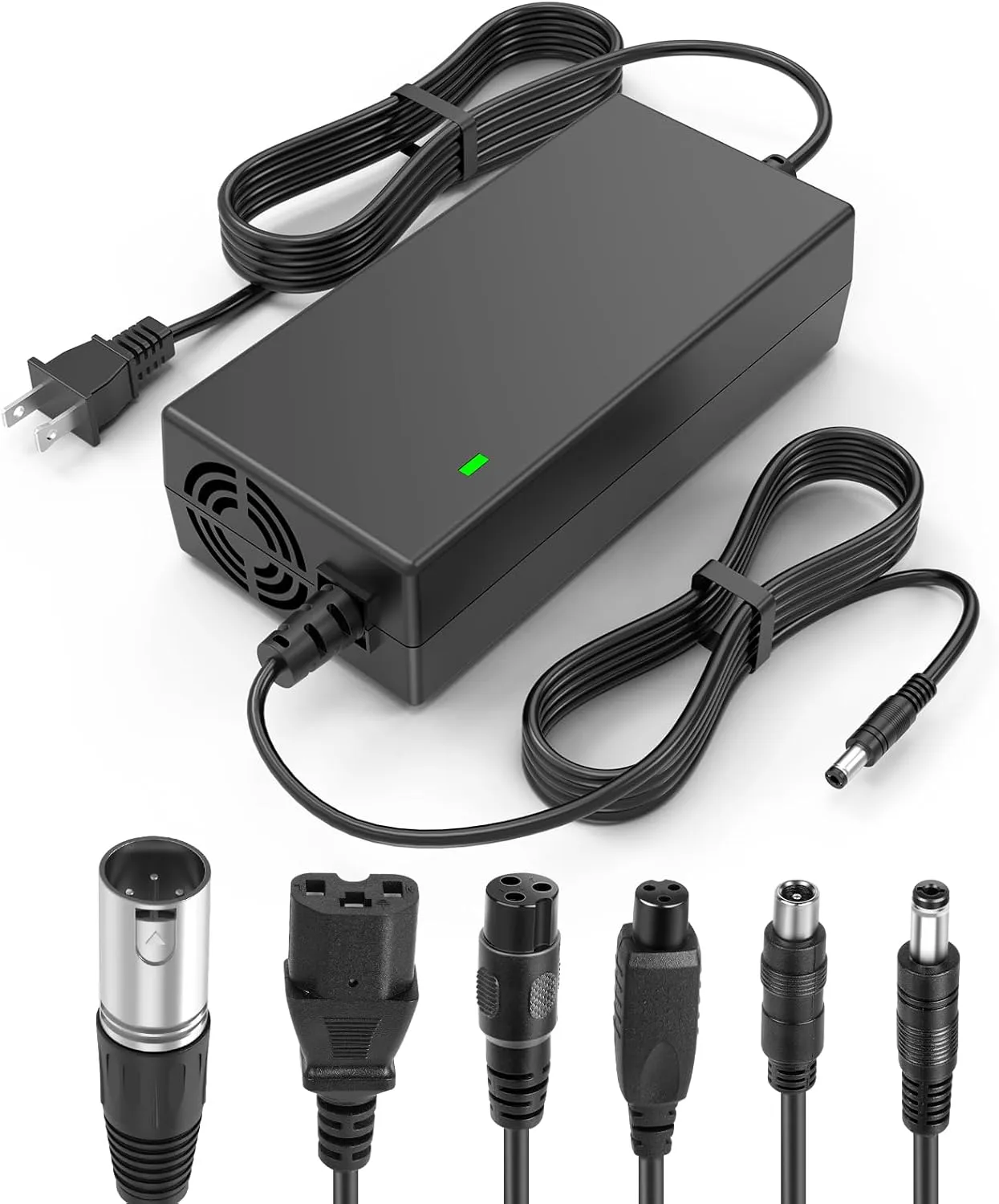 7-in-1 Universal Charger | 48 Volt Battery Charger & 54.6V 2A Output | Fast Charging for 13S Li-ion, Scooter Batteries | Overload/Short-Circuit Protection