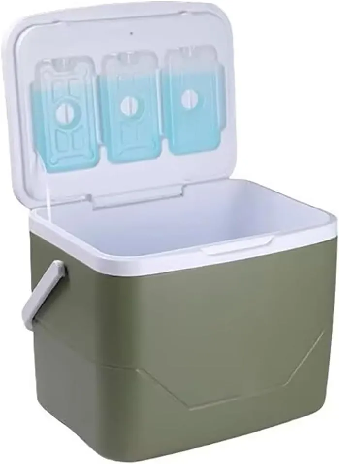 8/18/33 L Triple-Layered PP Air Tight Drybox Cooler and Small Hard Shell Lunchbox with Handle, Small Insulated Cooler for Camping