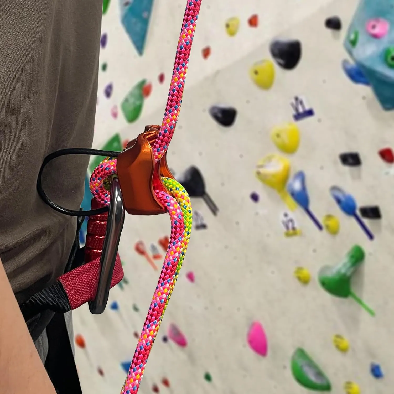 8mm Accessory Cord 30M (100ft) UIAA Rock Climbing Rope 14Kn High Tensile Strength Rock Climbing Accessories Cord Double Braid Nylon Cord for Mountain Tree Climbing, Canyoneering,Fire Rescue