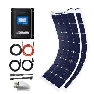 ACOPOWER 220W Flexible Solar RV Kit, With 30A MPPT LCD Charge Controller