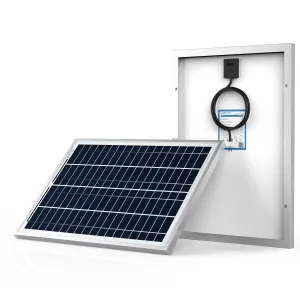 ACOPOWER 25 Watts Poly Solar Panel Module For 12 Volt Battery Charging