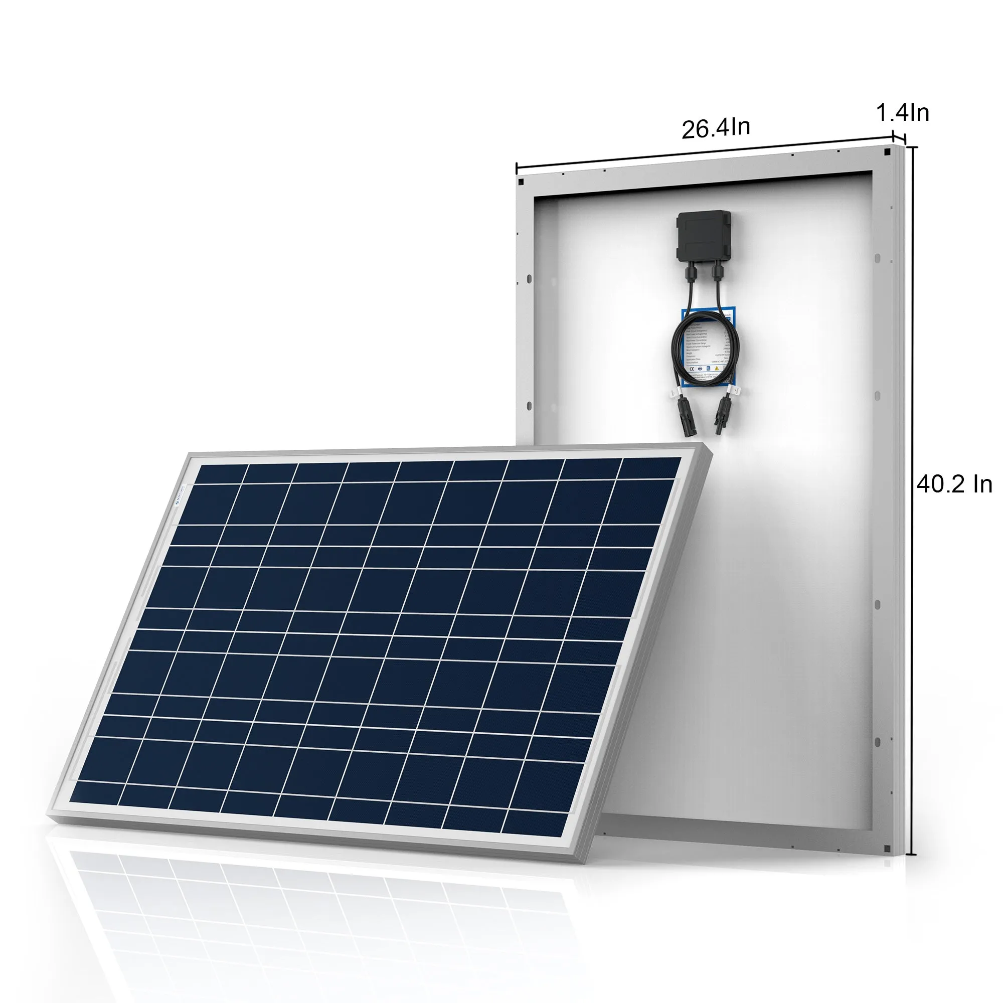 ACOPOWER 300W 12V Poly Solar RV Kit, With 30A MPPT Charge Controller