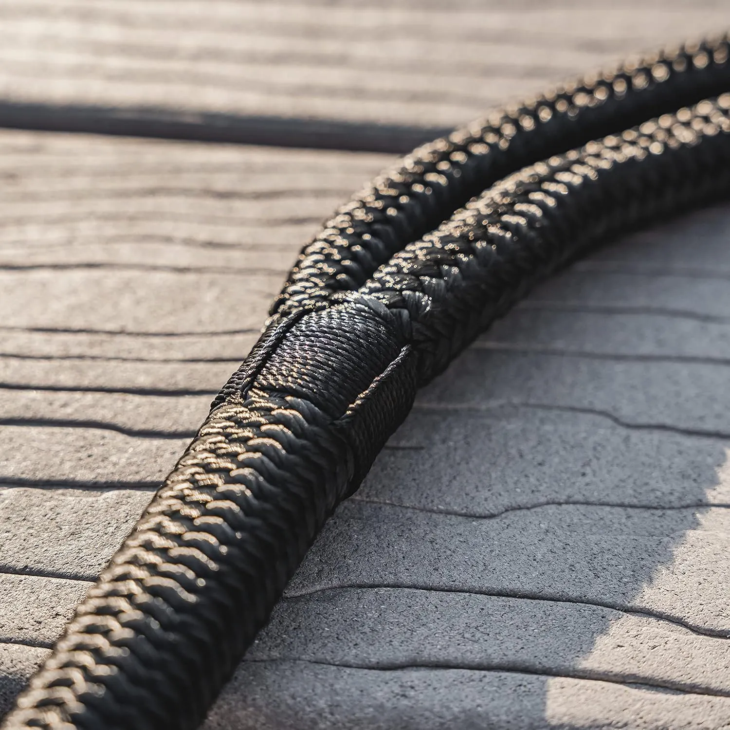 ACY Marine- Double Braided Nylon Dock Line - Boat Rope - Marine and Pontoon Accessories - Braided, Reinforced Boat Ropes and Ties for Docking - Stretch Resistant with 12” Spliced Loop for Mooring