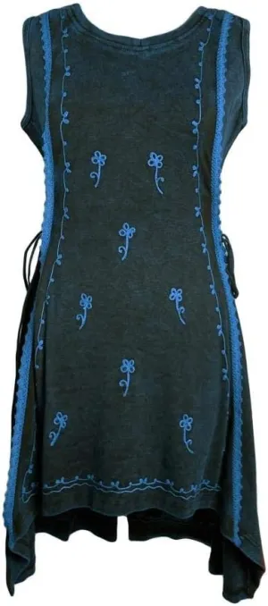 Agan Traders Women's 2025 Spring Stretchy Cotton Sleeveless Casual Dresses - High-Low Knee Length Hemline Summer Dresses