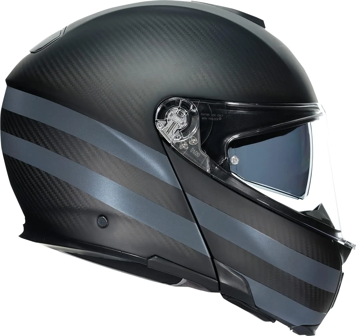 AGV SportModular DOT ECE Motorcycle Modular Helmet - Dark Refractive - Carbon/Black - X-Large