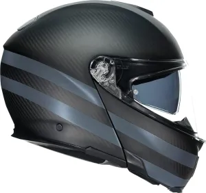 AGV SportModular DOT ECE Motorcycle Modular Helmet - Dark Refractive - Carbon/Black - X-Large