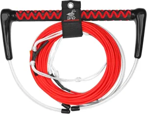 Airhead Dyneema Thermal Wakeboard Rope, 4 Sections, 75-Feet, Red