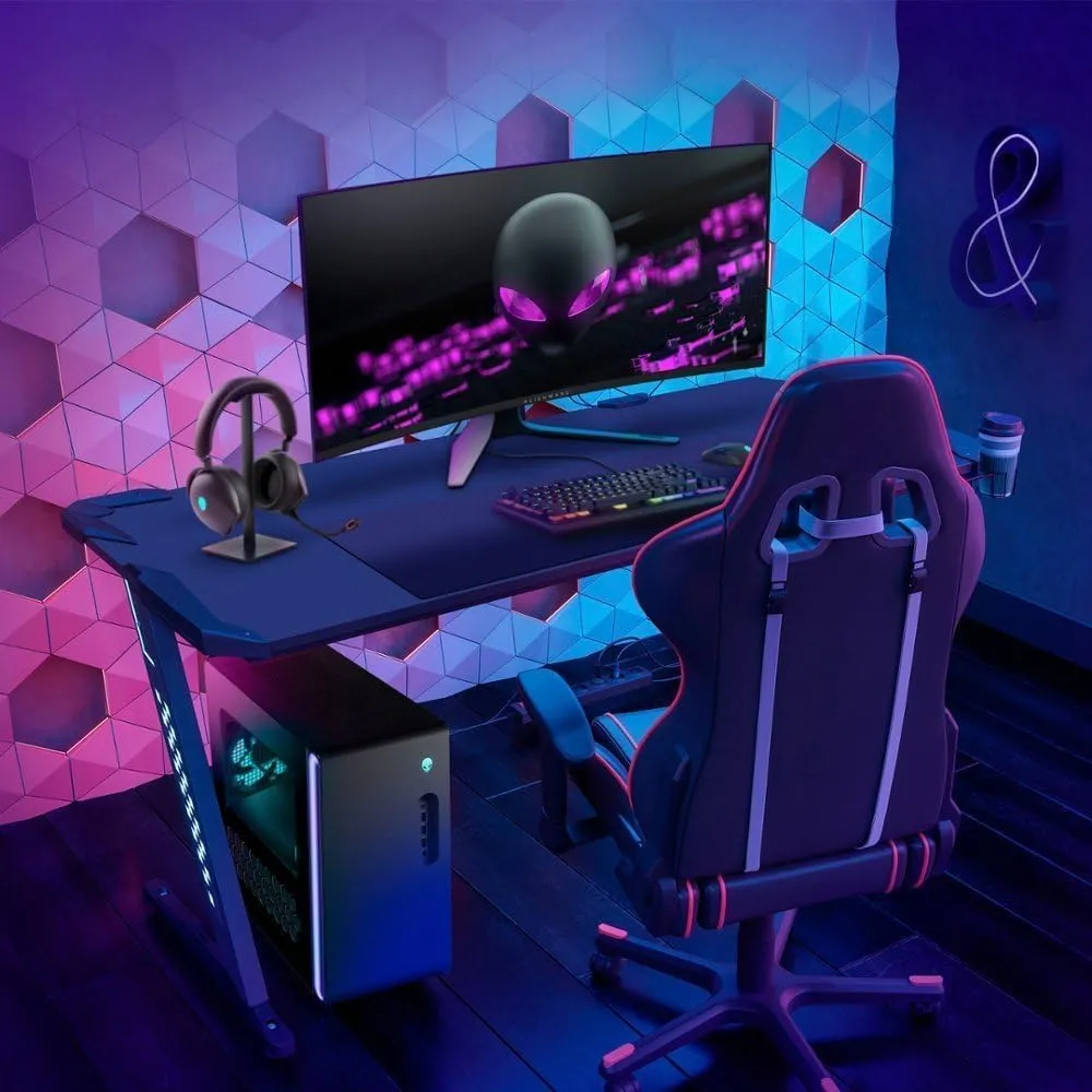 Alienware 2024 Aurora R16 Gaming Desktop, Intel i9-13900F, GeForce RTX 4060, 64GB DDR5 RAM, 2TB SSD, 2TB HDD, Wi-Fi 6E, Windows 11 Pro, with Microsoft Office Lifetime License & Gaming Mouse