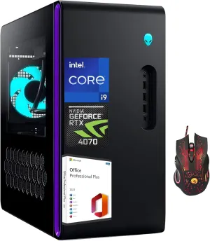 Alienware Aurora R16 Gaming Desktop PC, Intel 24-core i9-13900F (up to 5.6GHz), GeForce RTX 4070, 64GB DDR5 RAM, 4TB SSD, 2TB HDD, Wifi 6E, 12 USB Ports, Win 11 Pro & Microsoft Office Lifetime License