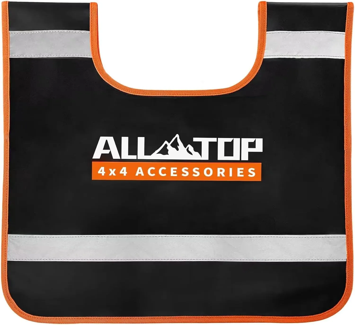 ALL-TOP Winch Damper, Vinyl Winch Cable Damper for Safety Recovery absorb Break Energy when Cable or Rope break - High Visibility Reflective Strip, Black, 1 pc